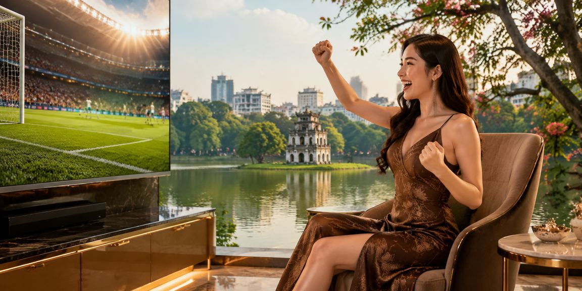 Người dùng tại Hà Nội nhâm nhi cà phê buổi sáng trong khi khám phá nền tảng dr4 trên điện thoại